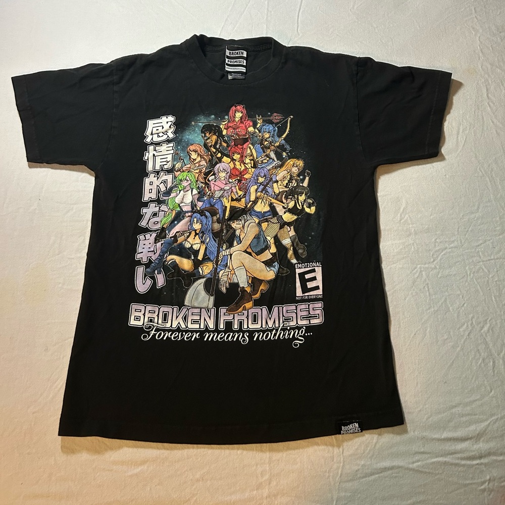 Broken promises Anime Girl black t shirt